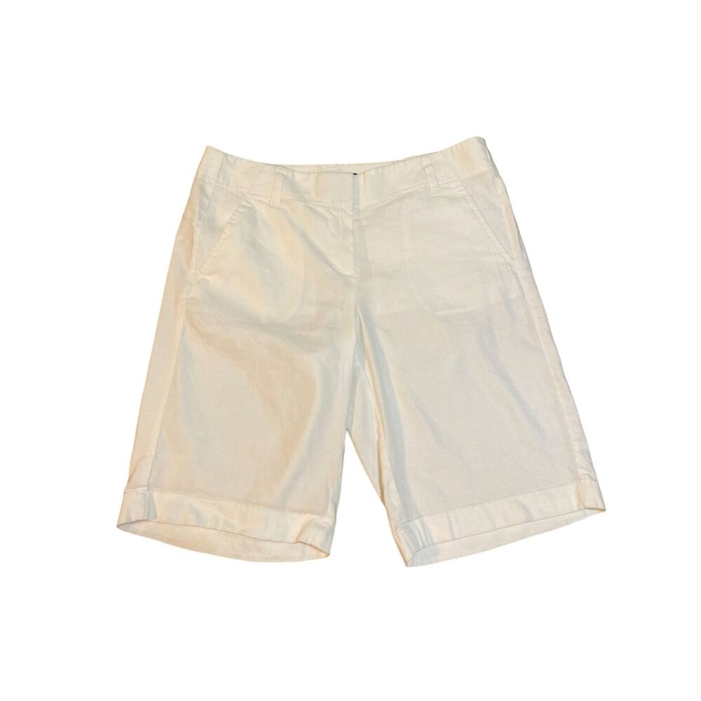Ann Taylor Shorts Womens 0 NEW White Linen Blend - Picture 3 of 13